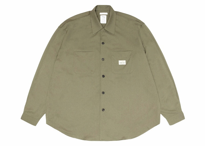 Stussy x Our Legacy Wool Rocco Shirt Olivedrab