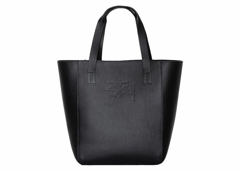 Stussy x Our Legacy Work Leather Tote Black