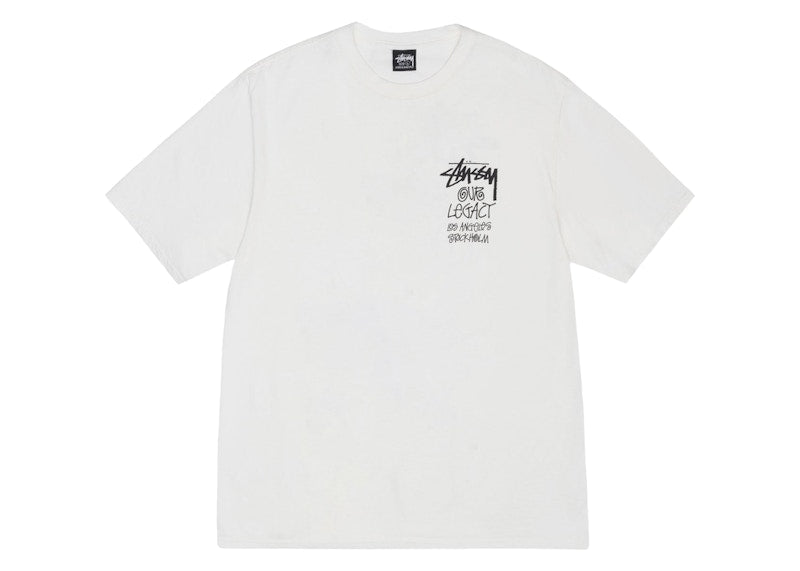 Stussy x Our Legacy Work Shop 8 Ball Yin Yang Pigment Dyed Tee Natural
