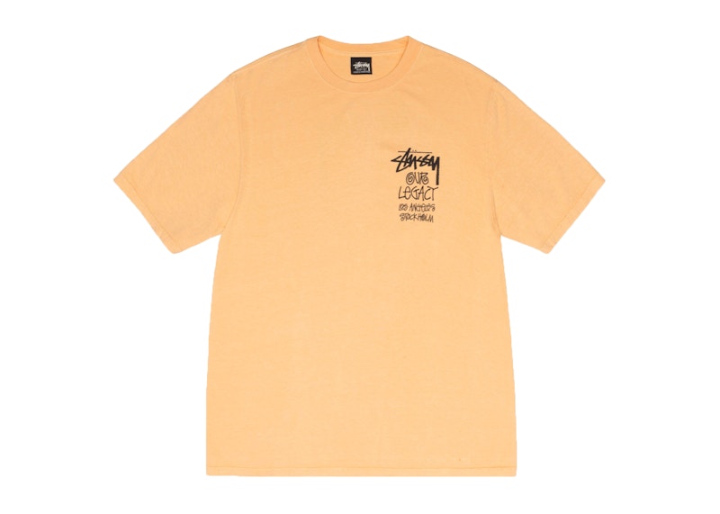 Stussy x Our Legacy Work Shop 8 Ball Yin Yang Pigment Dyed Tee Peach
