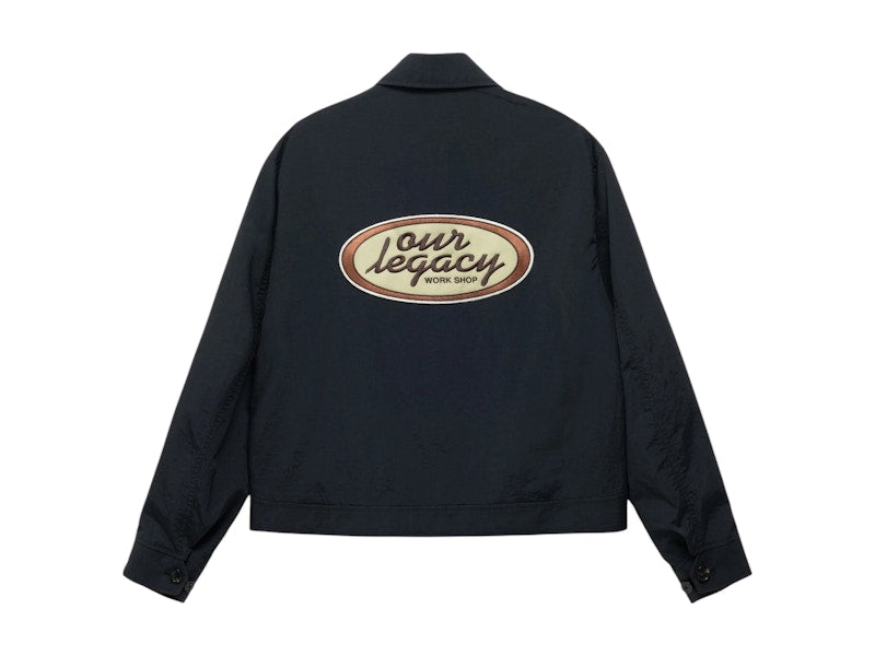 Stussy x Our Legacy Work Shop Blouson Jacket Midnight Nylon Taffeta