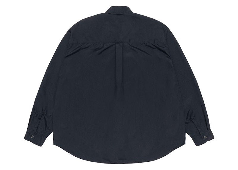 Stussy x Our Legacy Work Shop Borrowed Shirt Black Nylon Ripstop