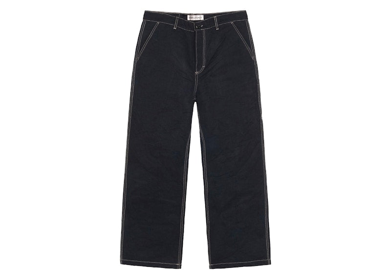 Stussy x Our Legacy Work Shop Canvas Work Pant Black Overye Nettle