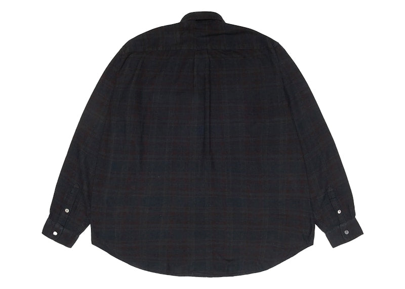 Stussy x Our Legacy Work Shop Check Shirt Overdyed Navy Check