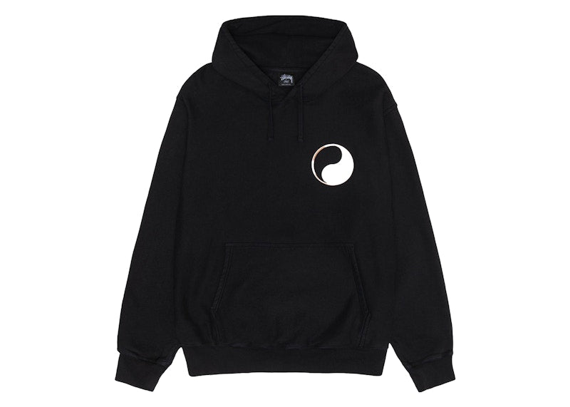 Stussy x Our Legacy Work Shop Drop Shadow Pigment Dyed Hoodie Black