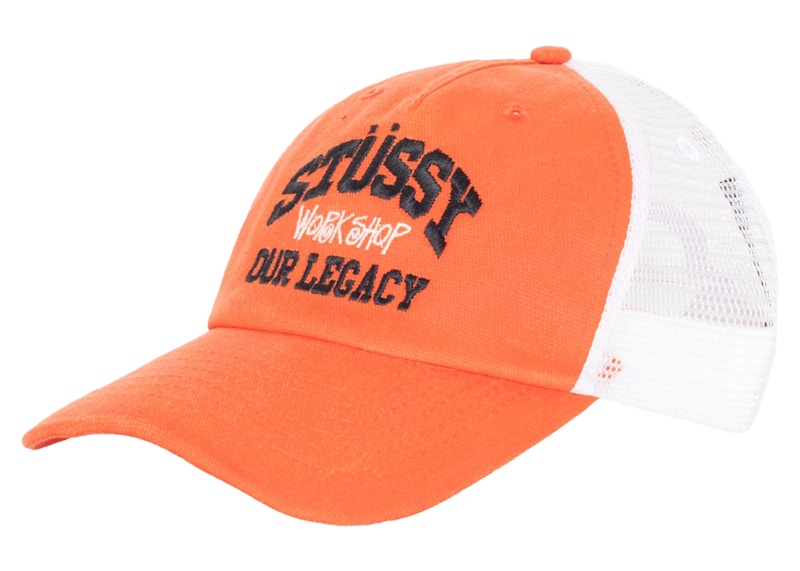 Stussy x Our Legacy Work Shop Low Profile Trucker Cap Fire