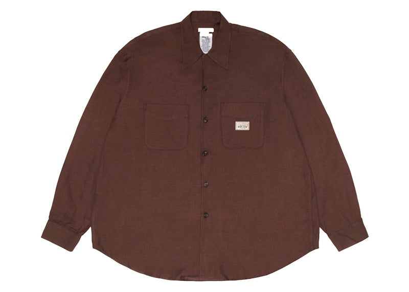 Stussy x Our Legacy Work Shop Rocco Shirt Umber Twill Flannel