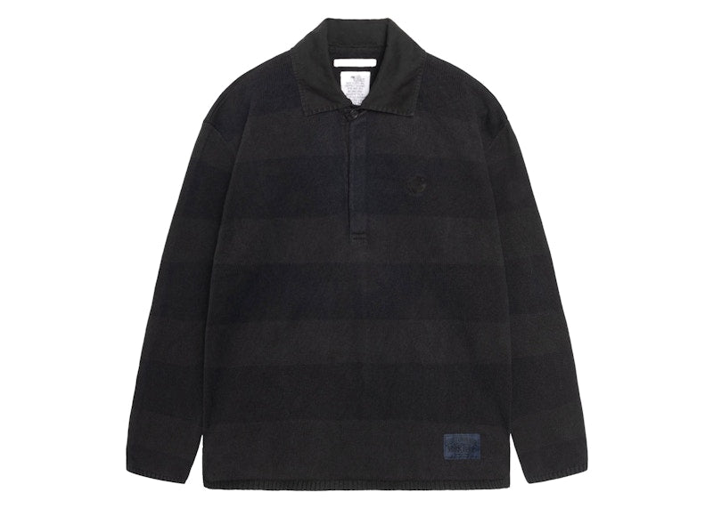 Stussy x Our Legacy Work Shop Rugby Knit Mud Overdye Stripe
