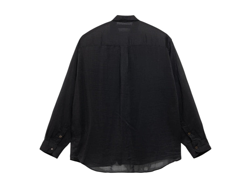 Stussy x Our Legacy Work Shop Shirt Black Cotton Silk