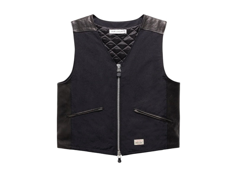 Stussy x Our Legacy Work Shop Vest Black Nylon Cordura