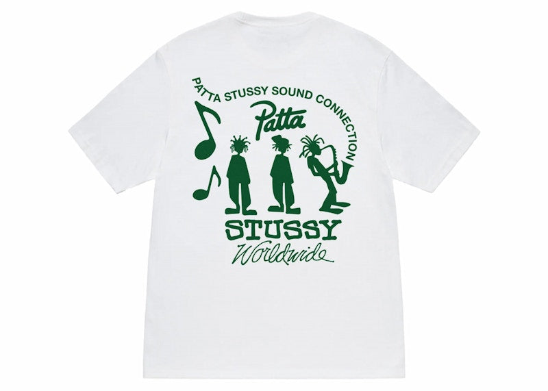 Stussy x Patta Sound Connection Tee White