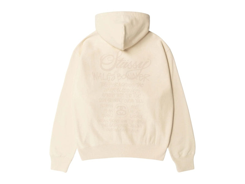 Stussy x Wales Bonner Fleece Zip Hoodie Ivory