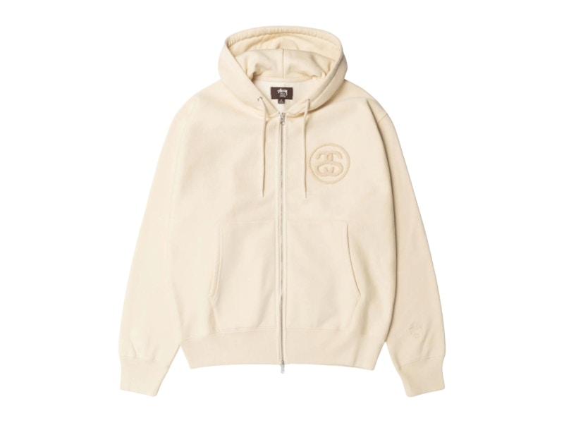 Stussy x Wales Bonner Fleece Zip Hoodie Ivory