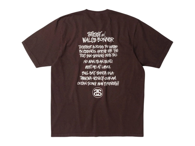 Stussy x Wales Bonner Ocean Song Tee Brown