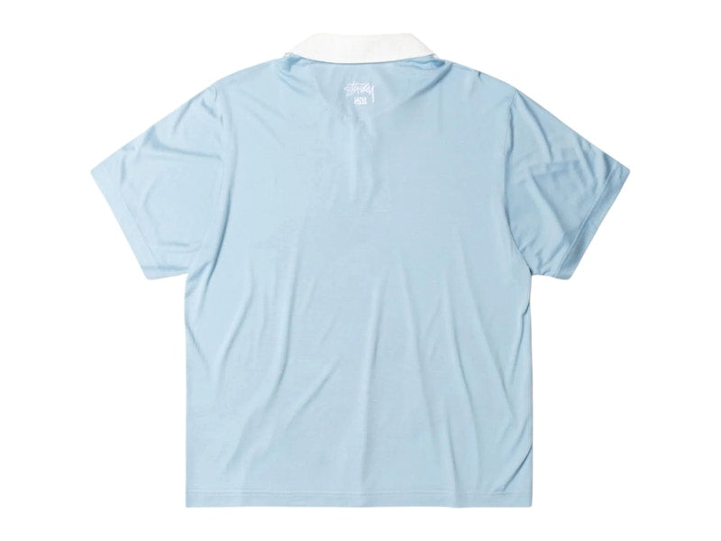 Stussy x Wales Bonner Silk Polo Blue