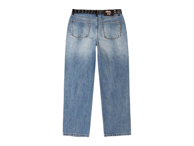 Stussy x Wales Bonner Studded Jean Washed Blue