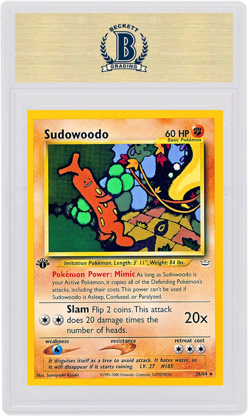 Sudowoodo 2001 Pokemon TCG Neo Revelation 1st Edition #26/64 (PSA or BGS Graded)