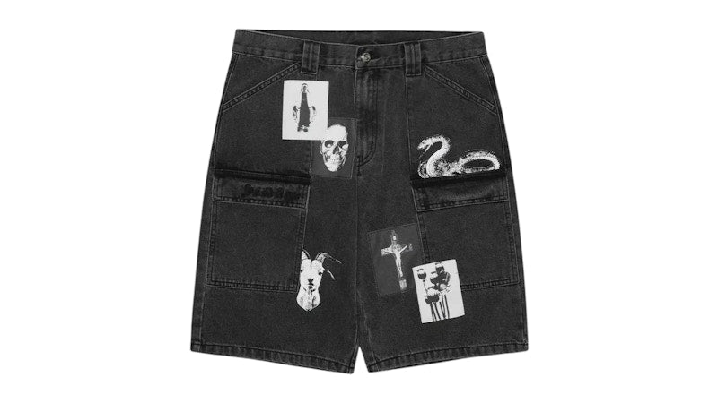 $uicideboy$ G59 Records Prophet Cargo Short Washed Black