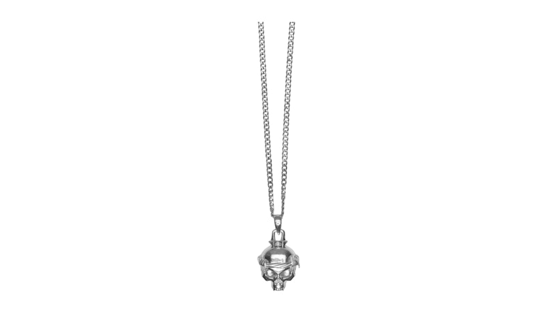 $uicideboy$ G59 Records Skull Pendant Silver
