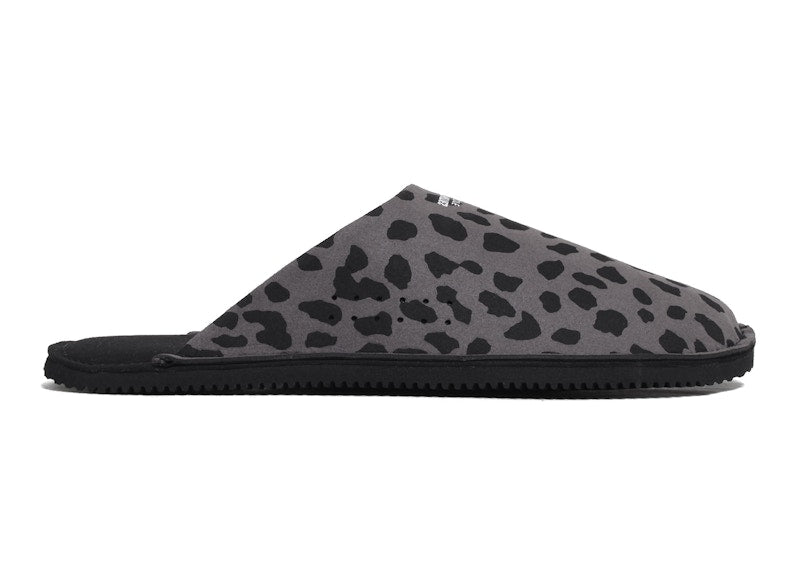 Suicoke Wacko Maria Room Shoes Leopard Grey