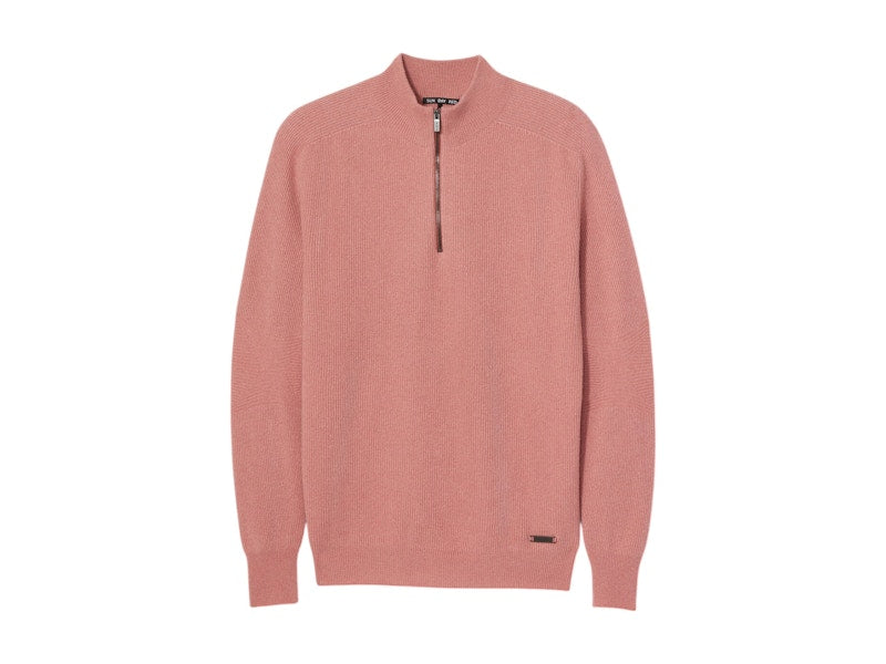 Sun Day Red x Tiger Woods 3D Knit Cashmere Quarter Zip Ash Rose