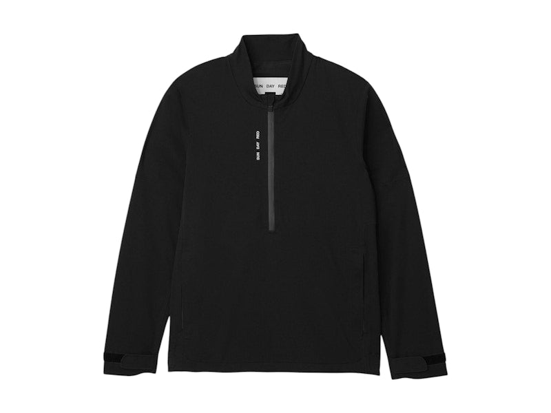 Sun Day Red x Tiger Woods 3L Wind/Rain Half Zip Jacket Black