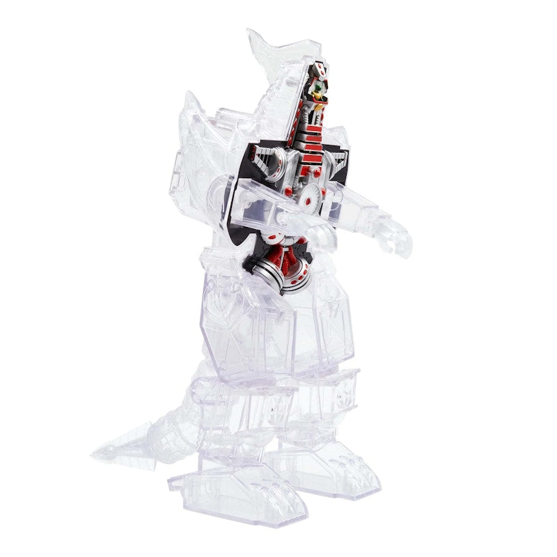 Super7 Mighty Morphin Power Rangers Super Cyborg Dragonzord Action Figure Clear