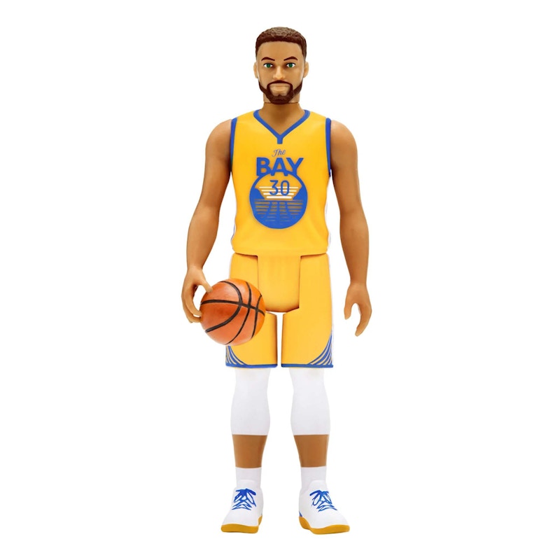Super7 Supersports NBA Golden State Warriors Stephhen Curry Action Figure Yellow