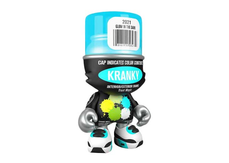 Superplastic Superkranky 8" by Sket One Figure Glow in the Dark Blue