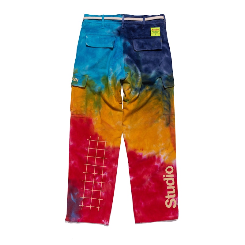 Supervsn Studio Field Cargo Pants Tie Dye