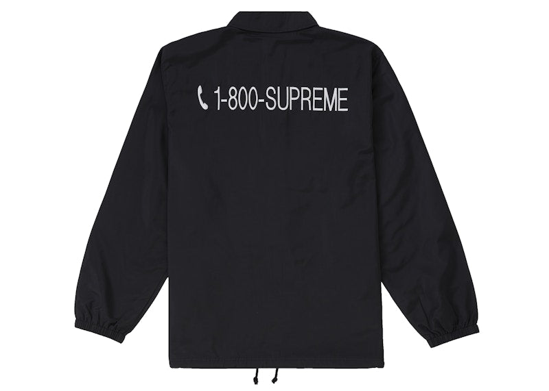 Supreme 1-800 Coaches Jacket Black