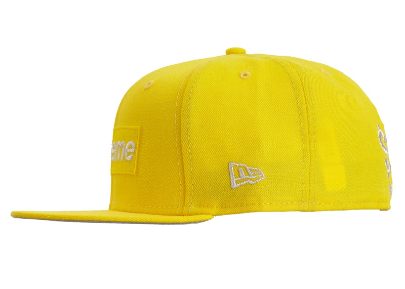 Supreme $1M Metallic Box Logo New Era Yellow