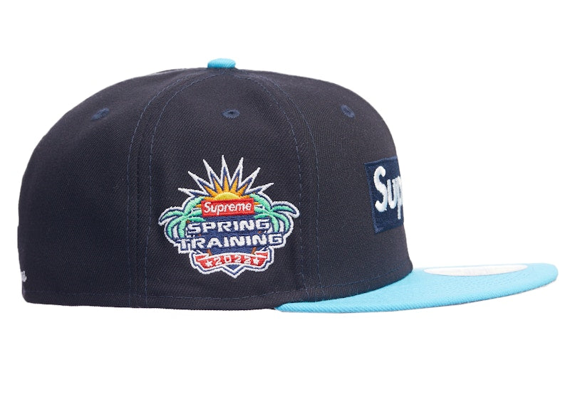 Supreme 2-Tone Box Logo New Era Blue