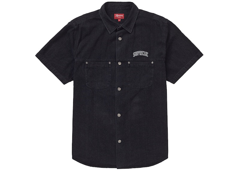Supreme 2-Tone Denim S/S Shirt Black
