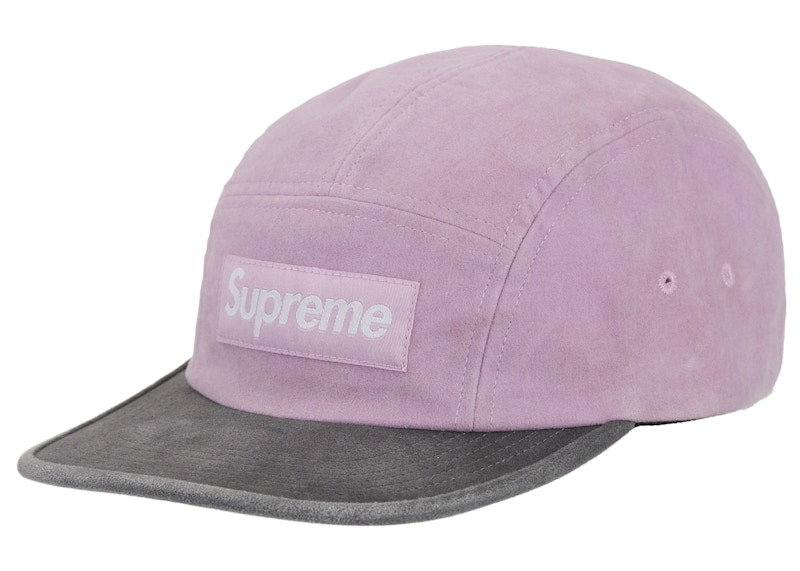 Supreme 2-Tone Moleskin Camp Cap Pink