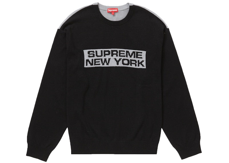 Supreme 2-Tone Sweater Black