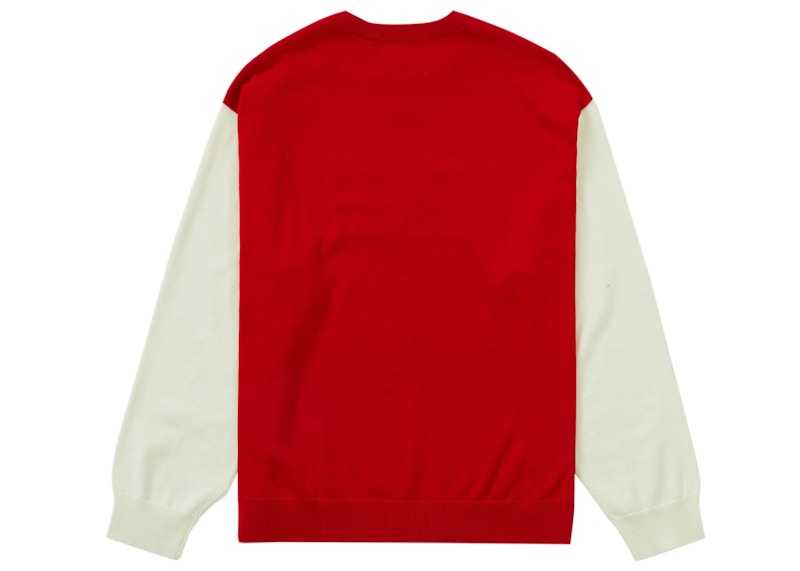 Supreme 2-Tone Sweater White
