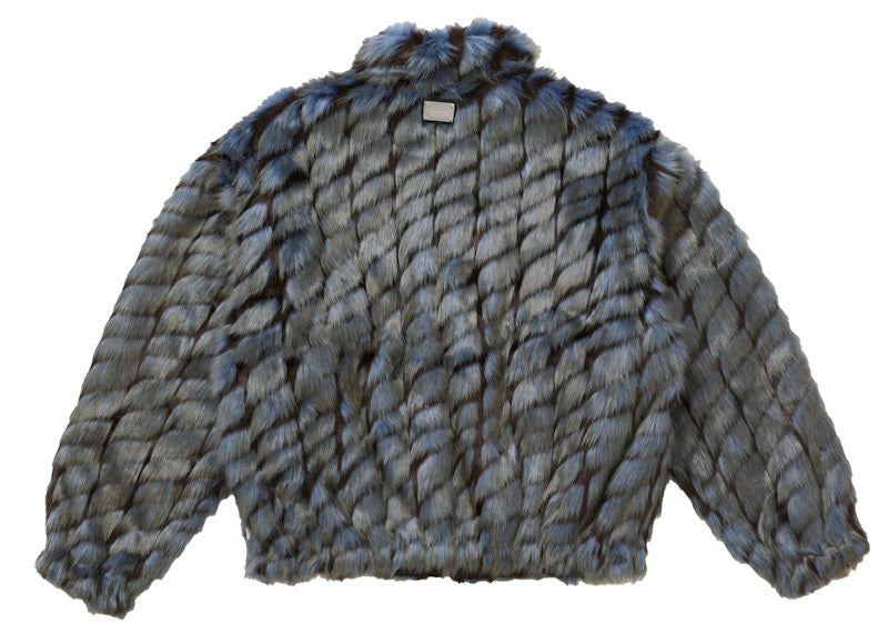 Supreme 2-Tone WINDSTOPPER Faux Fur Jacket Blue