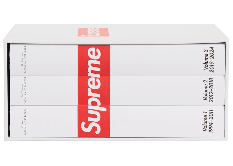 Supreme 30 Years: T-Shirts 1994-2024 Book Set White