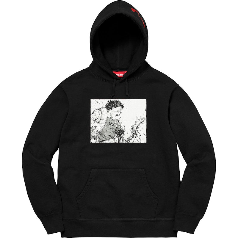 Supreme AKIRA Arm Hooded Sweatshirt Black