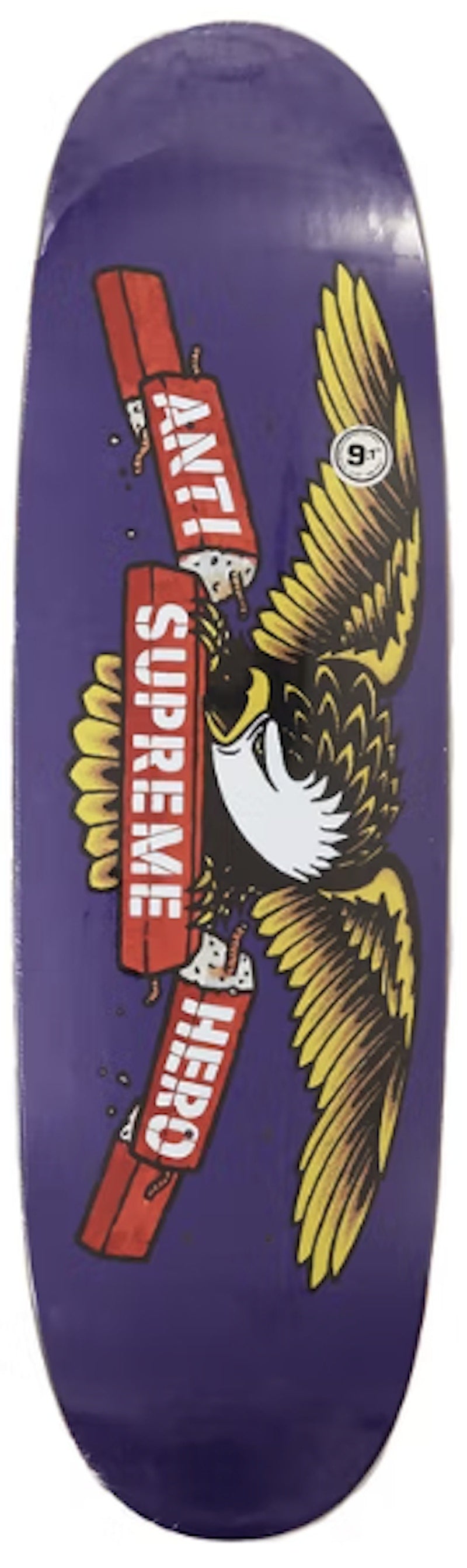 Supreme ANTIHERO Curbs Skateboard Deck Purple