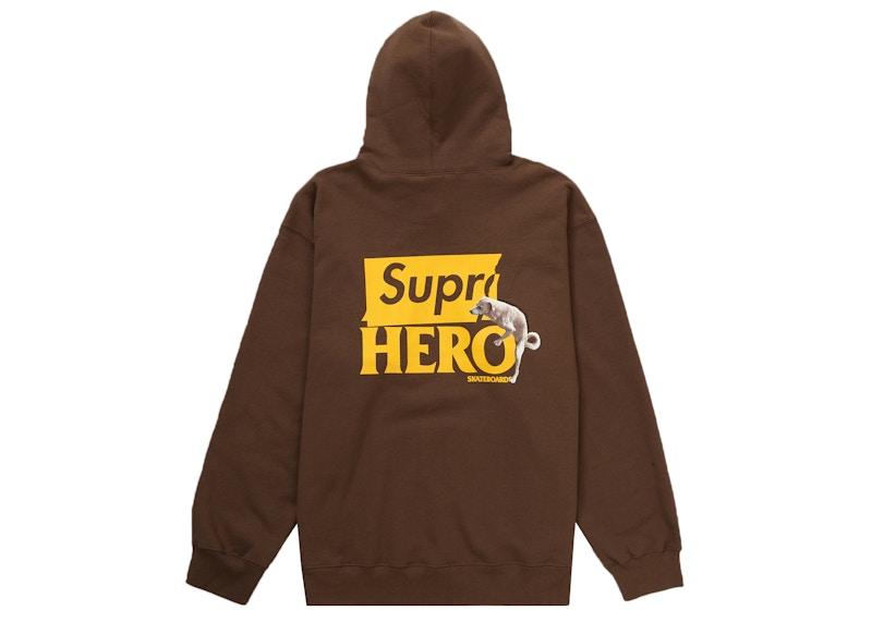 Supreme ANTIHERO Hooded Sweatshirt (SS22) Brown