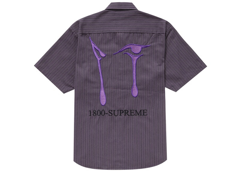 Supreme AOI Eyes S/S Work Shirt Stripe