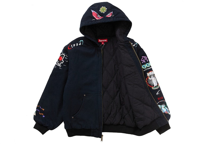 Supreme AOI Hooded Work Jacket Black