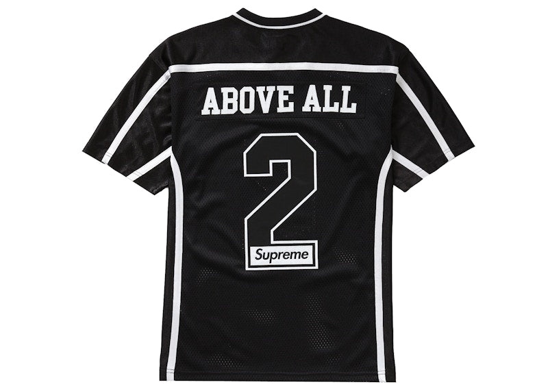 Supreme Above All Football Jersey Black