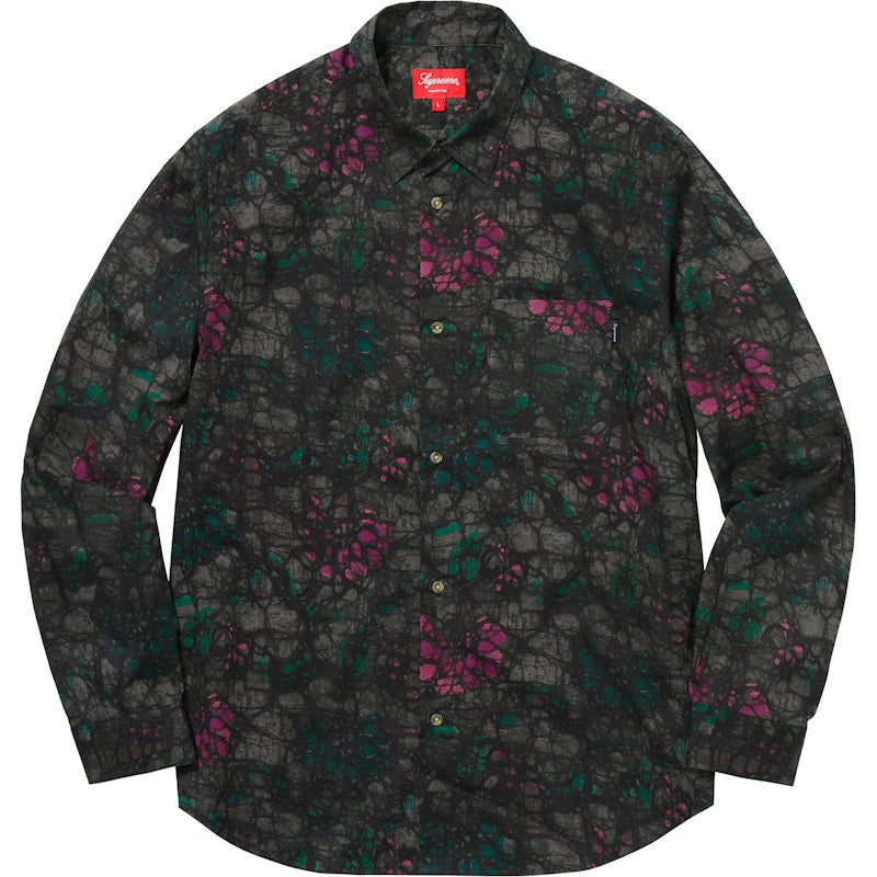 Supreme Acid Floral Shirt Black