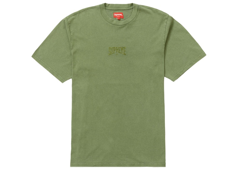Supreme Acid Wash S/S Top Olive