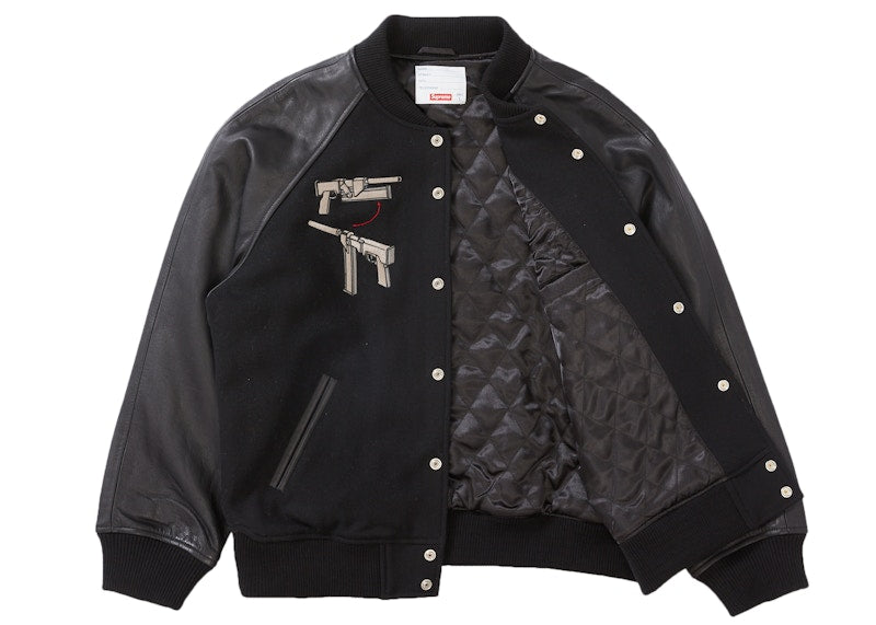Supreme Aeon Flux Varsity Jacket Black