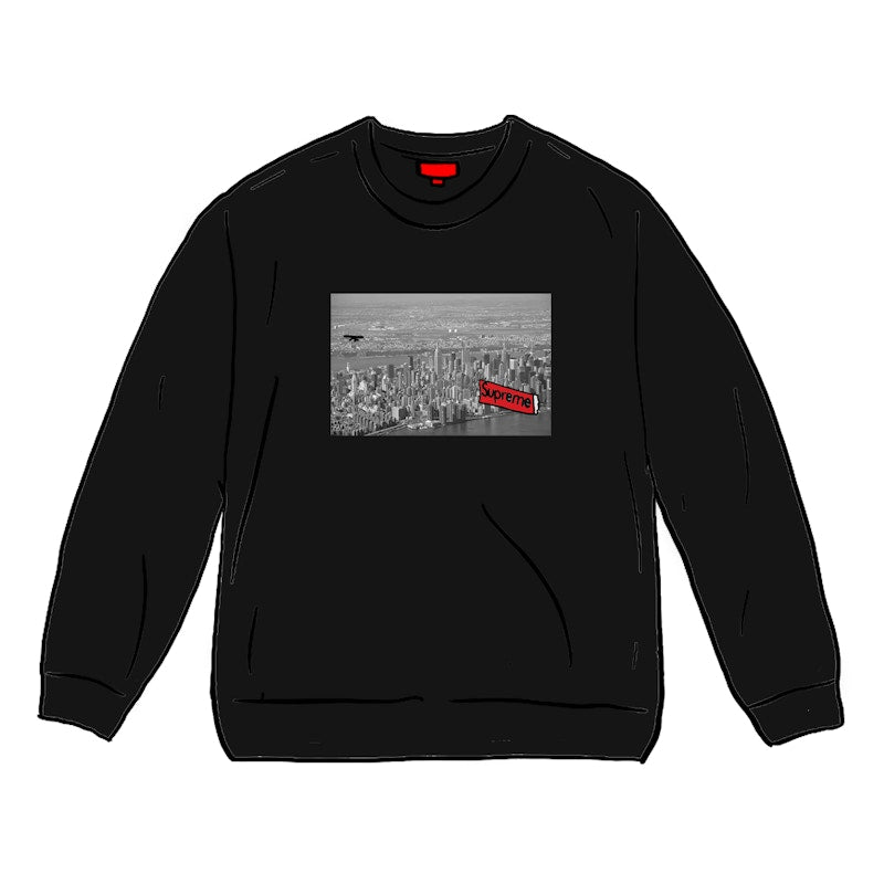Supreme Aerial Crewneck Black