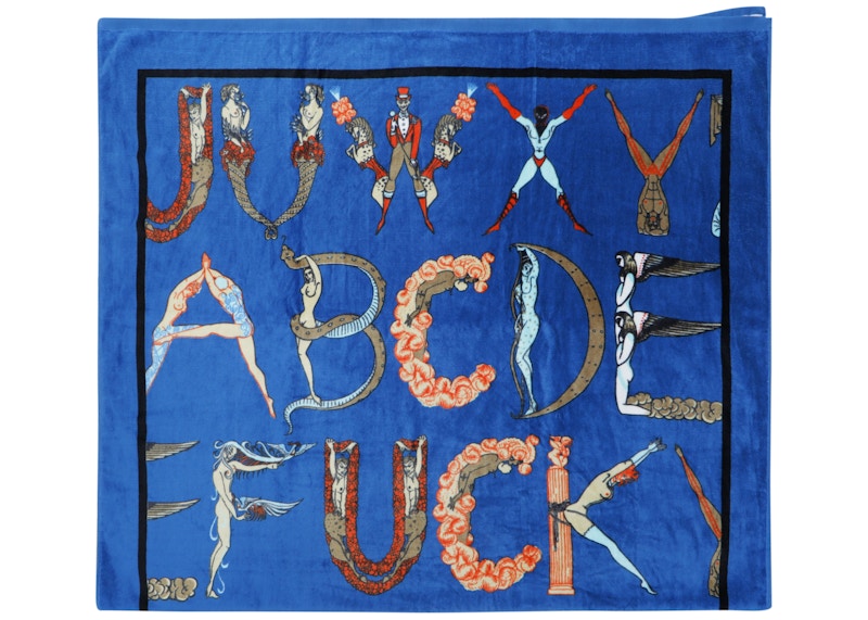 Supreme Alphabet Beach Towel Navy